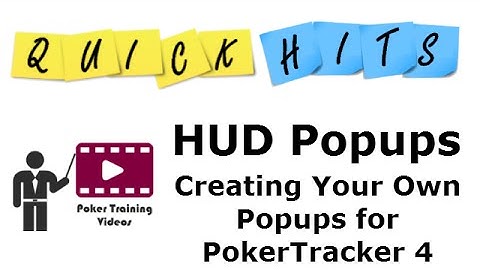 HUD Popup Creating in PokerTracker 4 | SmartPokerStudy.com