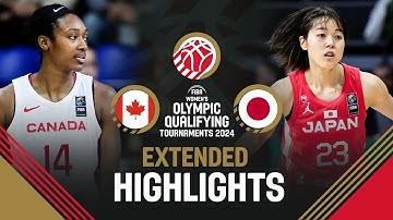 Canada ?? v Japan ?? | Extended Highlights | FIBA Women's OQT 2024