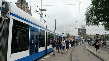 【路面電車】オランダ??アムステルダムのトラム / Tram in Amsterdam Netherlands【世界の鉄道シリーズ】